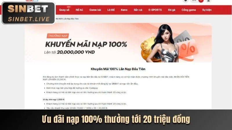 Hoàn trả cược thể thao 32win1